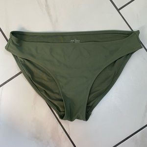 Olive green Aerie swim bottoms. Size medium
